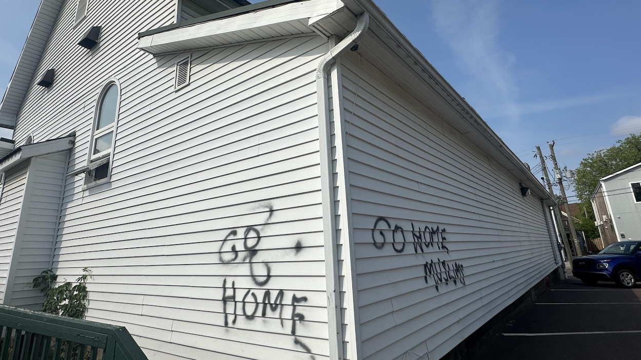 Un deuxième acte de vandalisme en moins d’un an sur la mosquée de Moncton