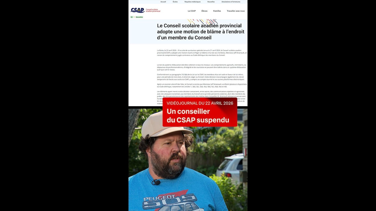 Un élu du CSAP est suspendu