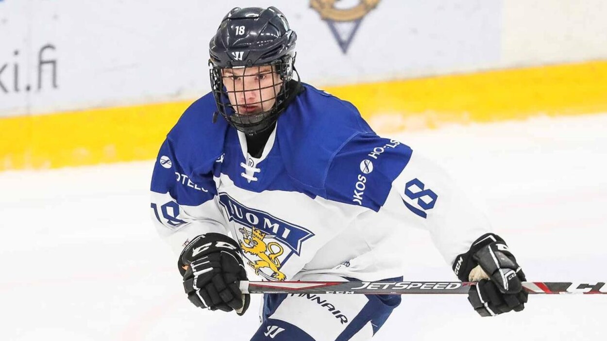 Viljami Marjala dans l'uniforme de la Finlande