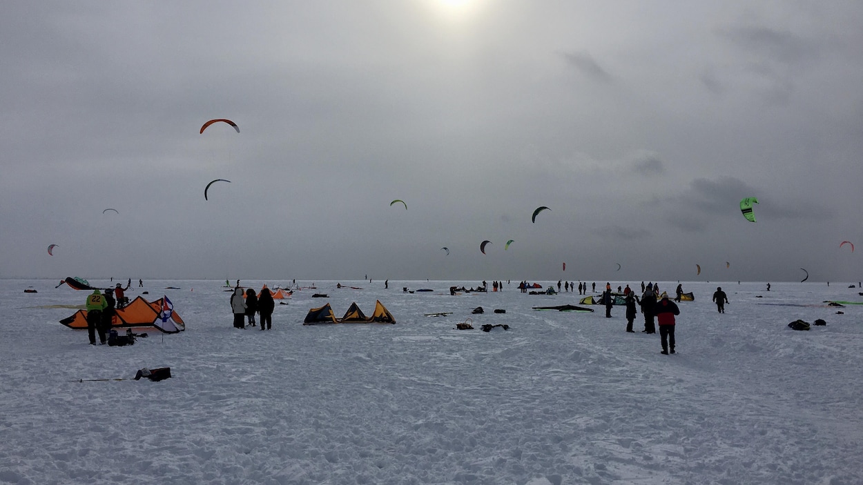 Un championnat de voile d’hiver sur le lac Saint-Pierre