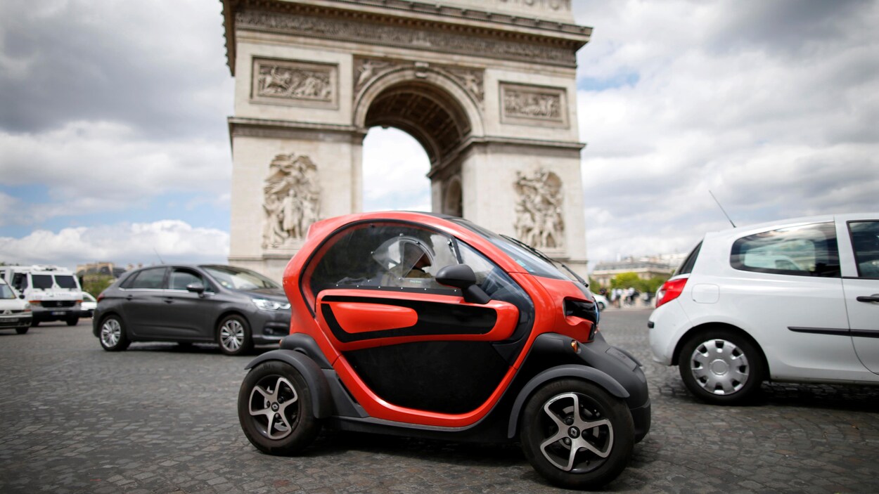 Une voiture électrique du constructeur français Renault.