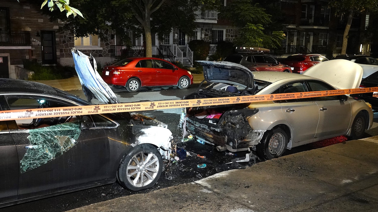 Trois véhicules incendiés lundi soir dans Hochelaga-Maisonneuve