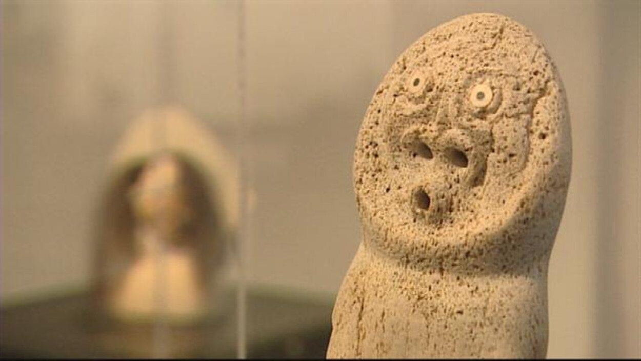Sculpture autochtone au Musée des beaux-arts de Winnipeg