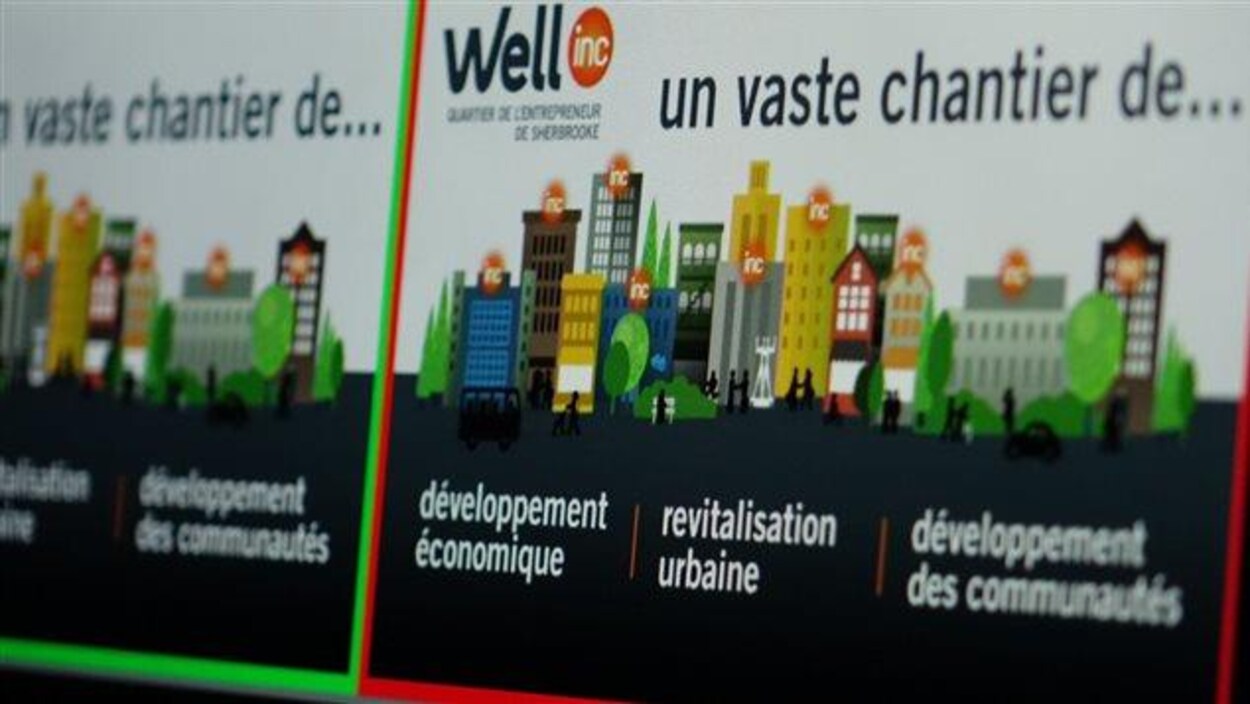 Une affiche du projet Well Inc. à Sherbrooke Une affiche du projet Well Inc. à Sherbrooke