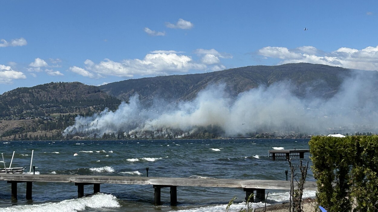 Feux de forêt : évacuations dans l'Okanagan