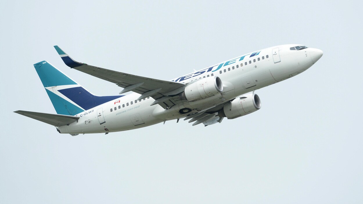 Un avion de WestJet.