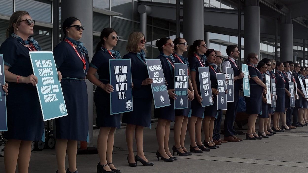 La menace de grève de WestJet se fait sentir à Winnipeg
