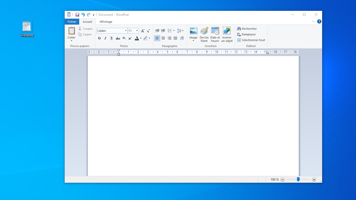 It is the end of WordPad, which has been removed from future versions of Windows