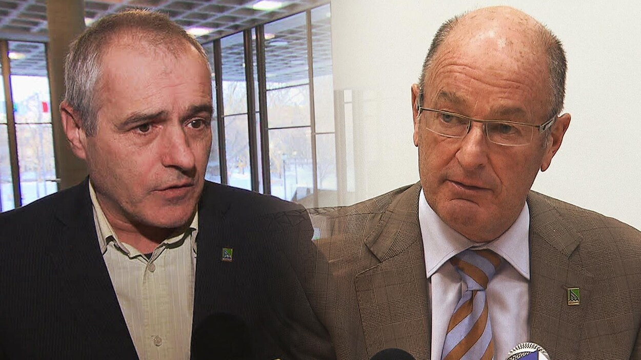 Yvan Toutant, porte-parole à la Ville de Trois-Rivières depuis 2004, et Yves Lévesque, ex-maire de Trois-Rivières.