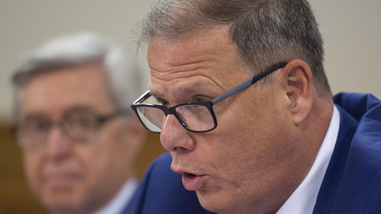 Yves Francoeur en commission parlementaire en septembre 2017.