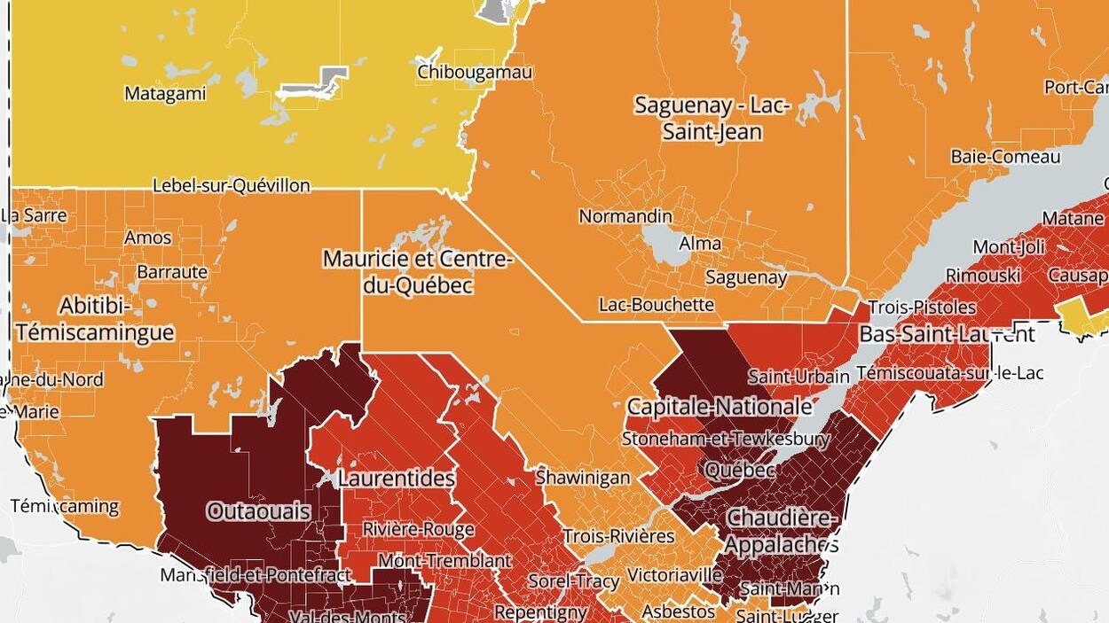 Pourquoi L Abitibi Temiscamingue Est Elle Encore Zone Orange Coronavirus Radio Canada Ca