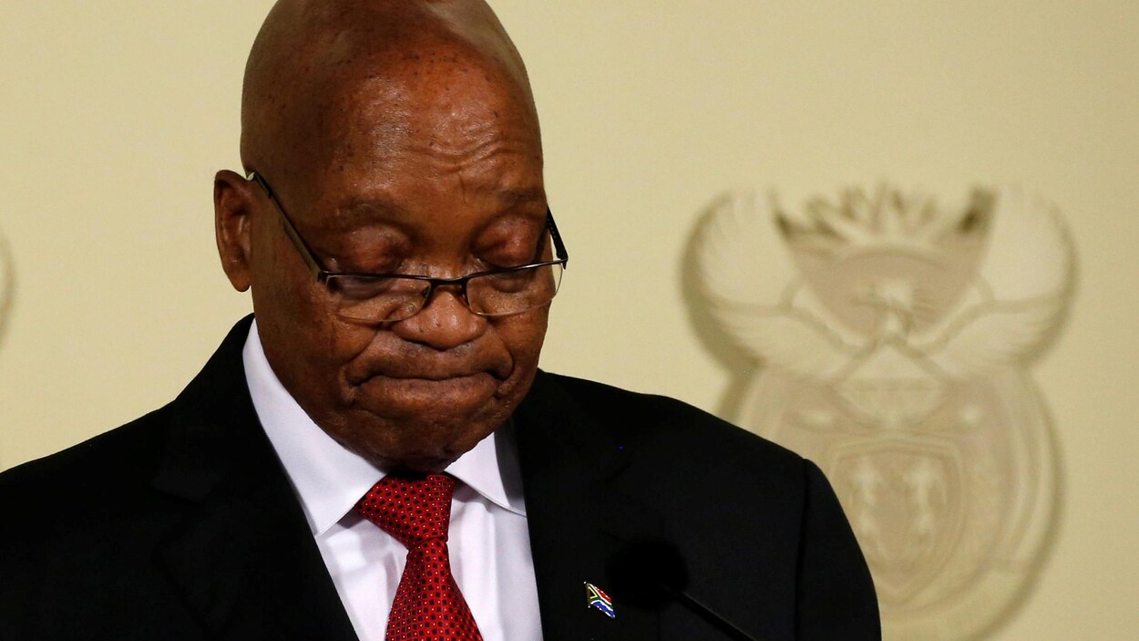 Dans une intervention télévisée d'une trentaine de minutes, Jacob Zuma a démissionné de son poste de président de l'Afrique du Sud, mercredi.