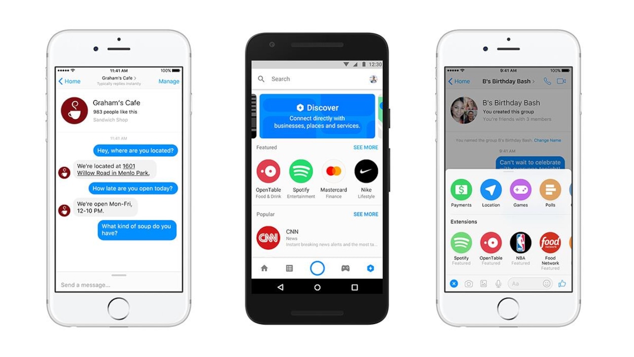 L'application mobile Facebook Messenger L'application mobile Facebook Messenger