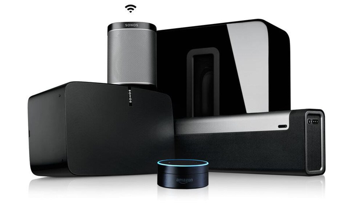 Les haut-parleurs Sonos pourront bientôt être contrôlés avec l'assistant Alexa d'Amazon. Les haut-parleurs Sonos pourront bientôt être contrôlés avec l'assistant Alexa d'Amazon.