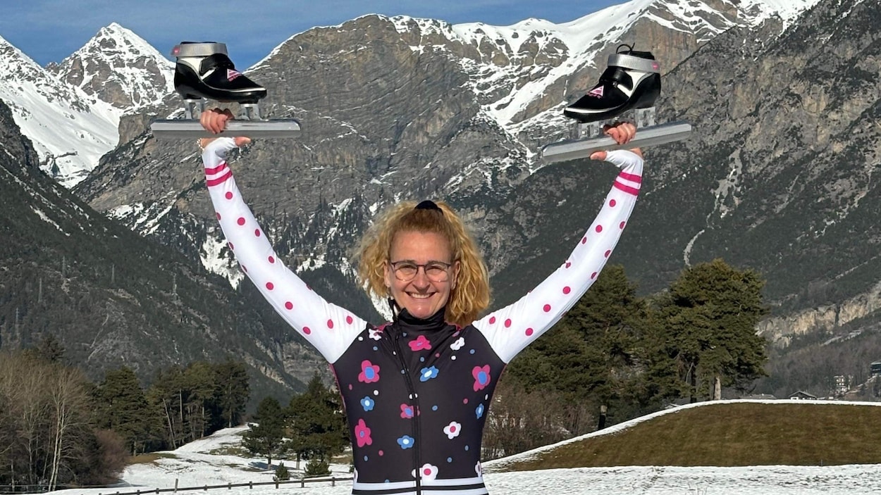 La patineuse de vitesse Sylvie Maltais, quintuple championne dans la