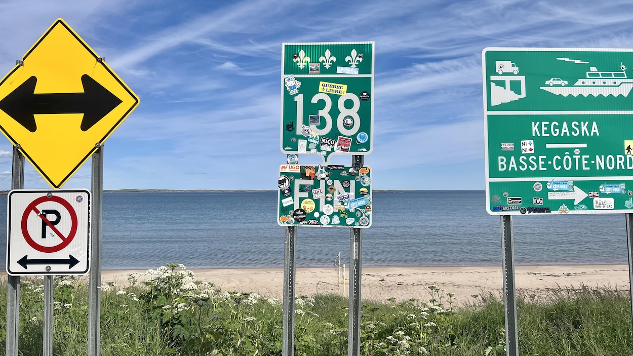 Les panneaux de la fin de la route 138 toujours absents