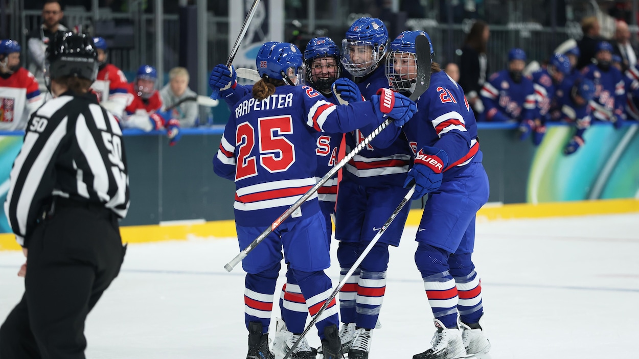 Les Américaines battent les Tchèques 5-1 en hockey