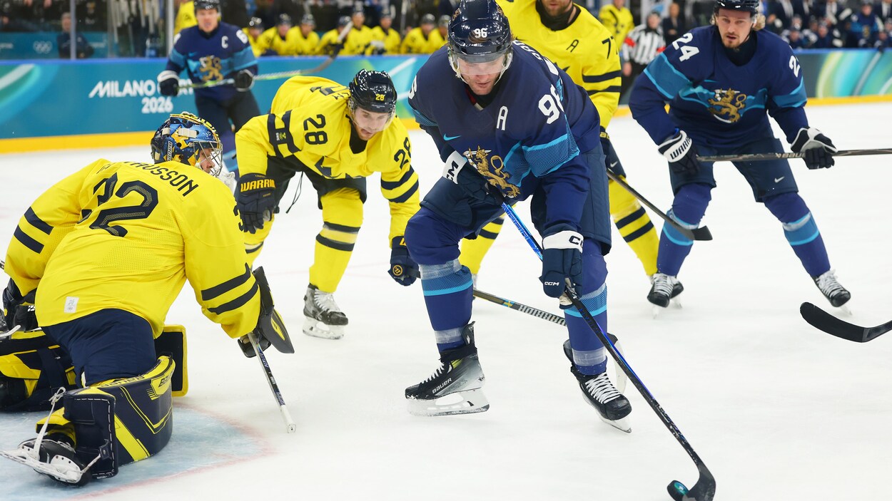 La Finlande a le dessus sur la Suède au hockey masculin