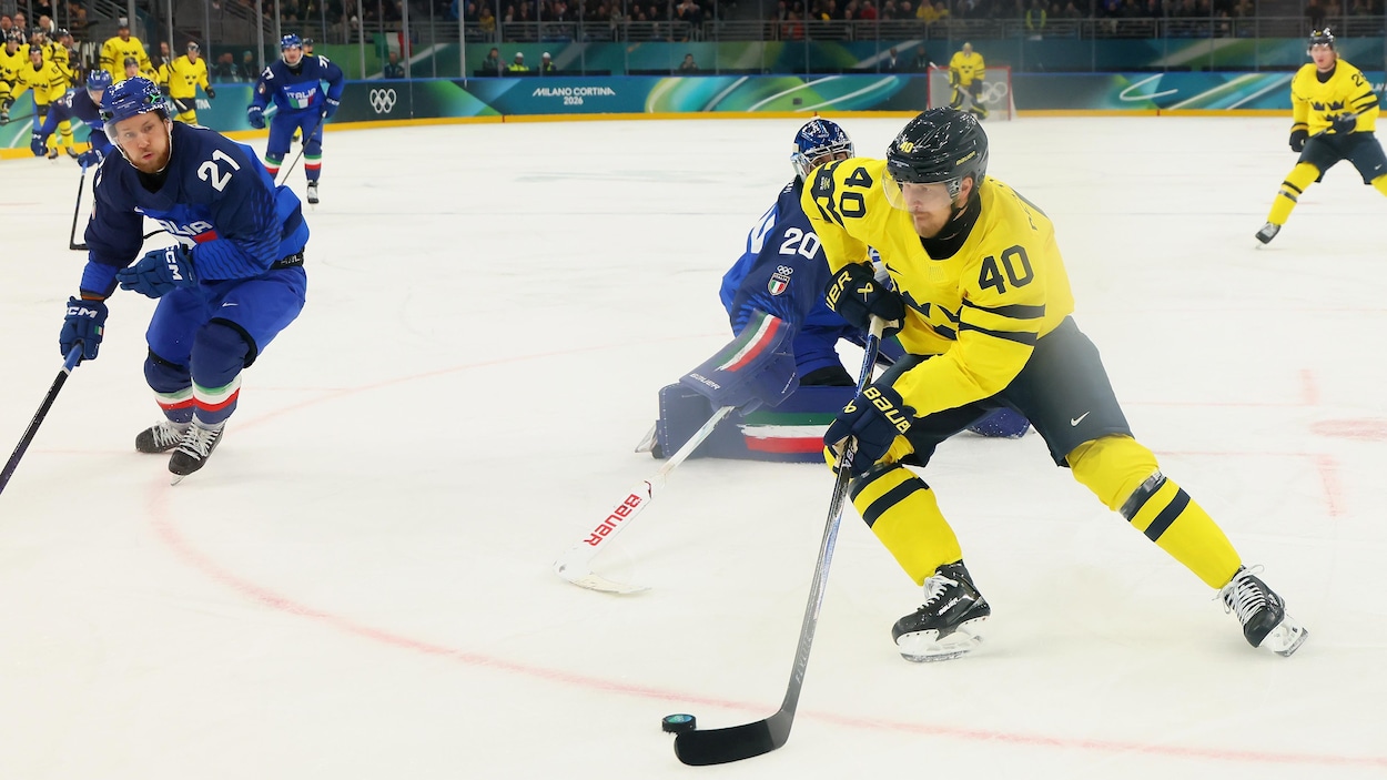 La Suède réussit son entrée contre l’Italie au hockey masculin
