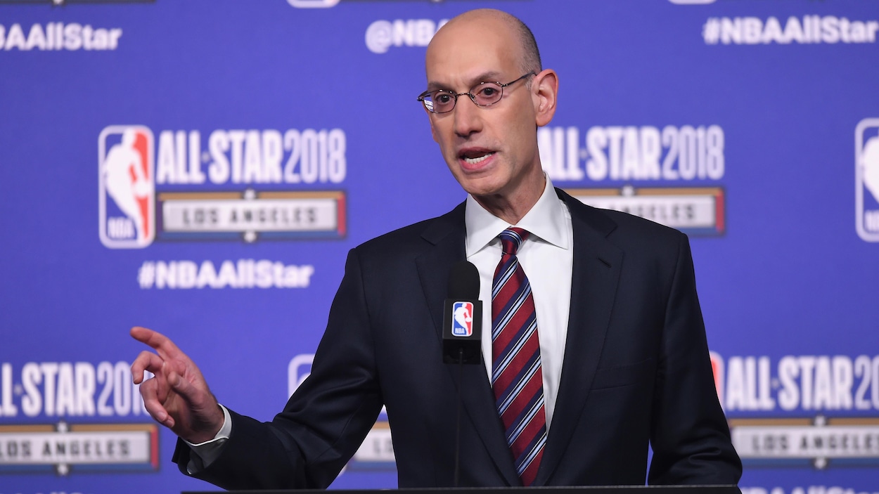 Le commissaire de la NBA, Adam Silver Le commissaire de la NBA, Adam Silver