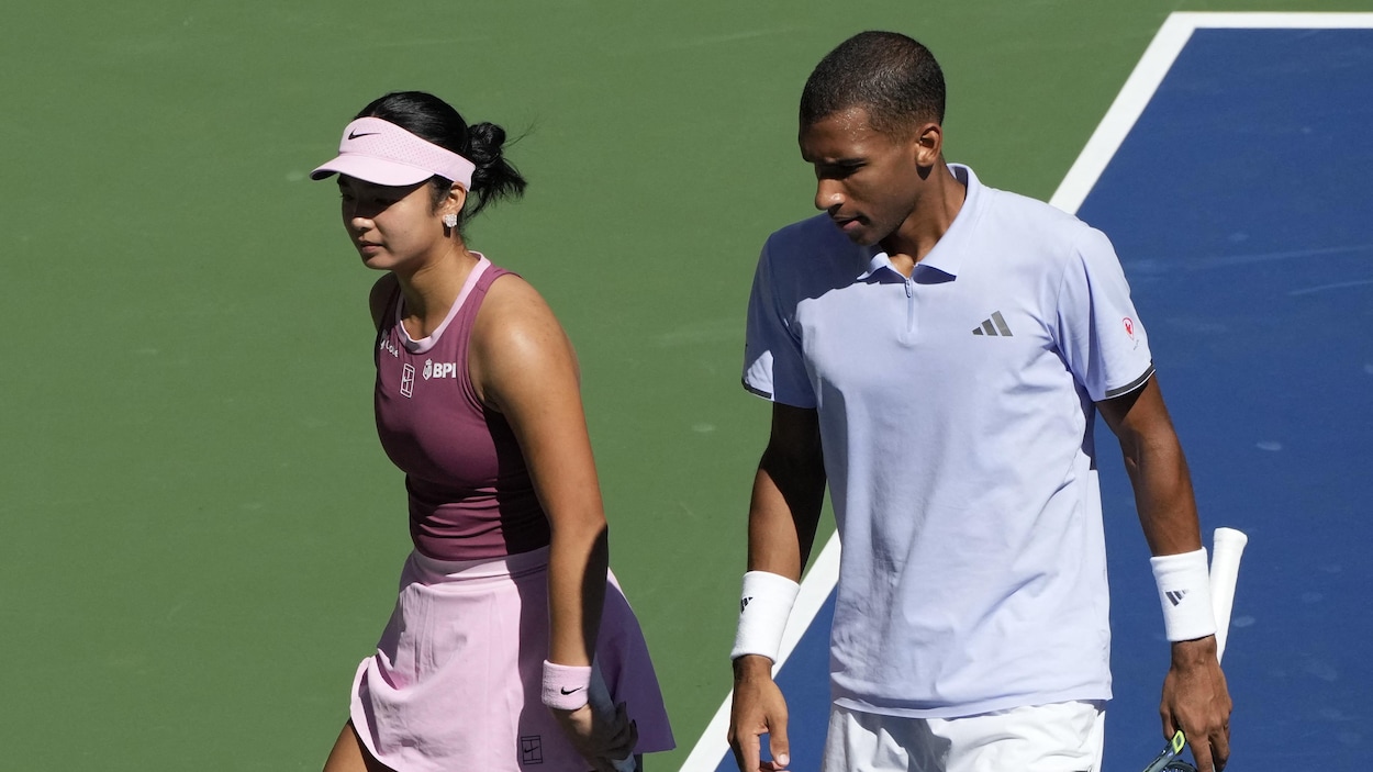 Félix Auger-Aliassime vaincu en double mixte aux Internationaux des États-Unis