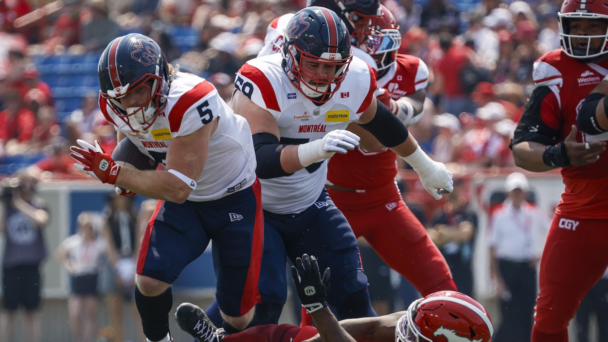 Grâce à un touché en fin de match, les Alouettes l’emportent face aux Stampeders