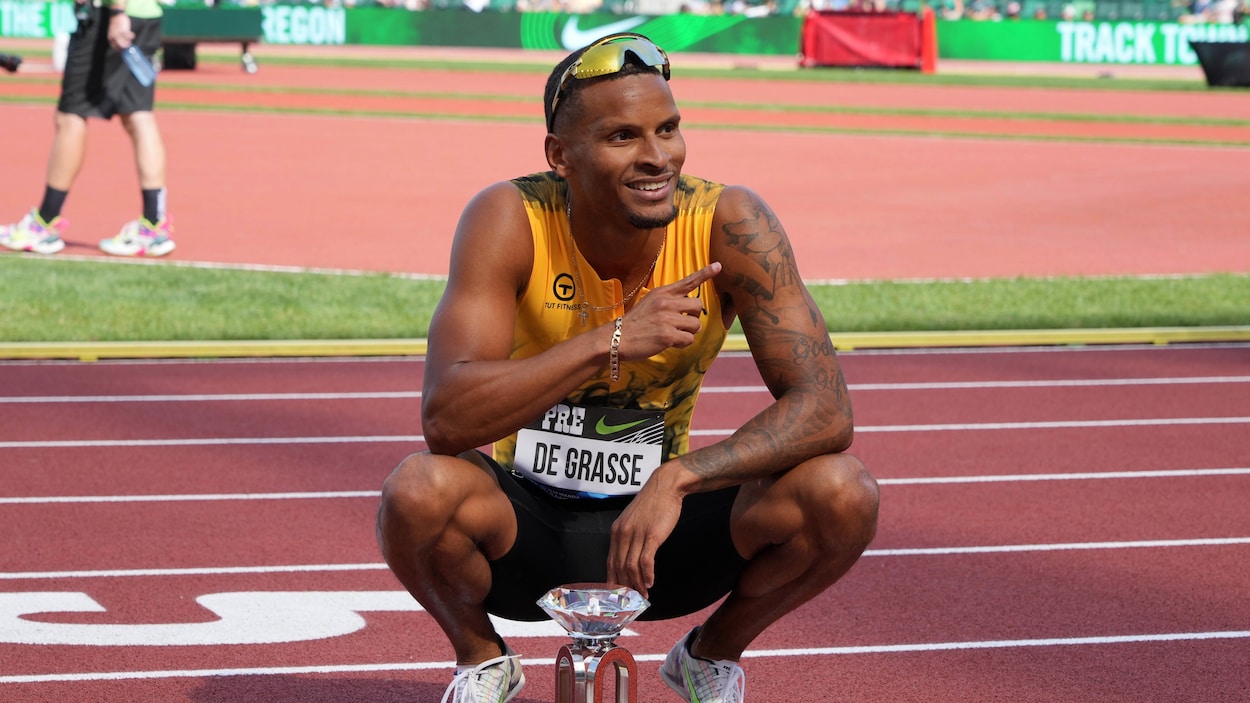 De Grasse 2nd in 100m in Marrakech, Mitton in bronze in weight