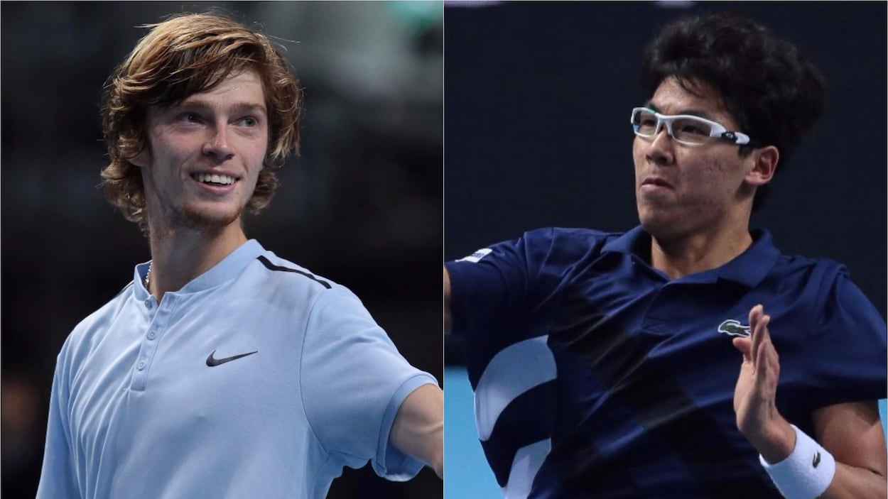 Andrey Rublev et Hyeon Chung Andrey Rublev et Hyeon Chung