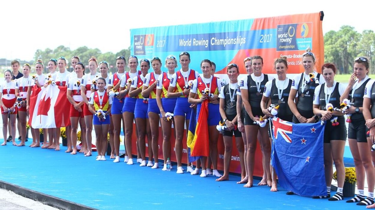 Les Canadiennes sur le podium des mondiaux d'aviron 2017