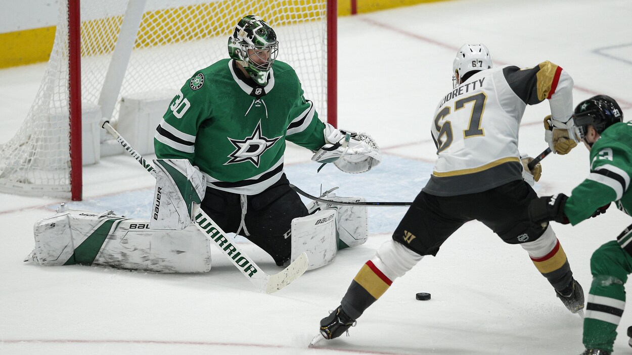 Ben Bishop, Max Pacioretty et Esa Lindell