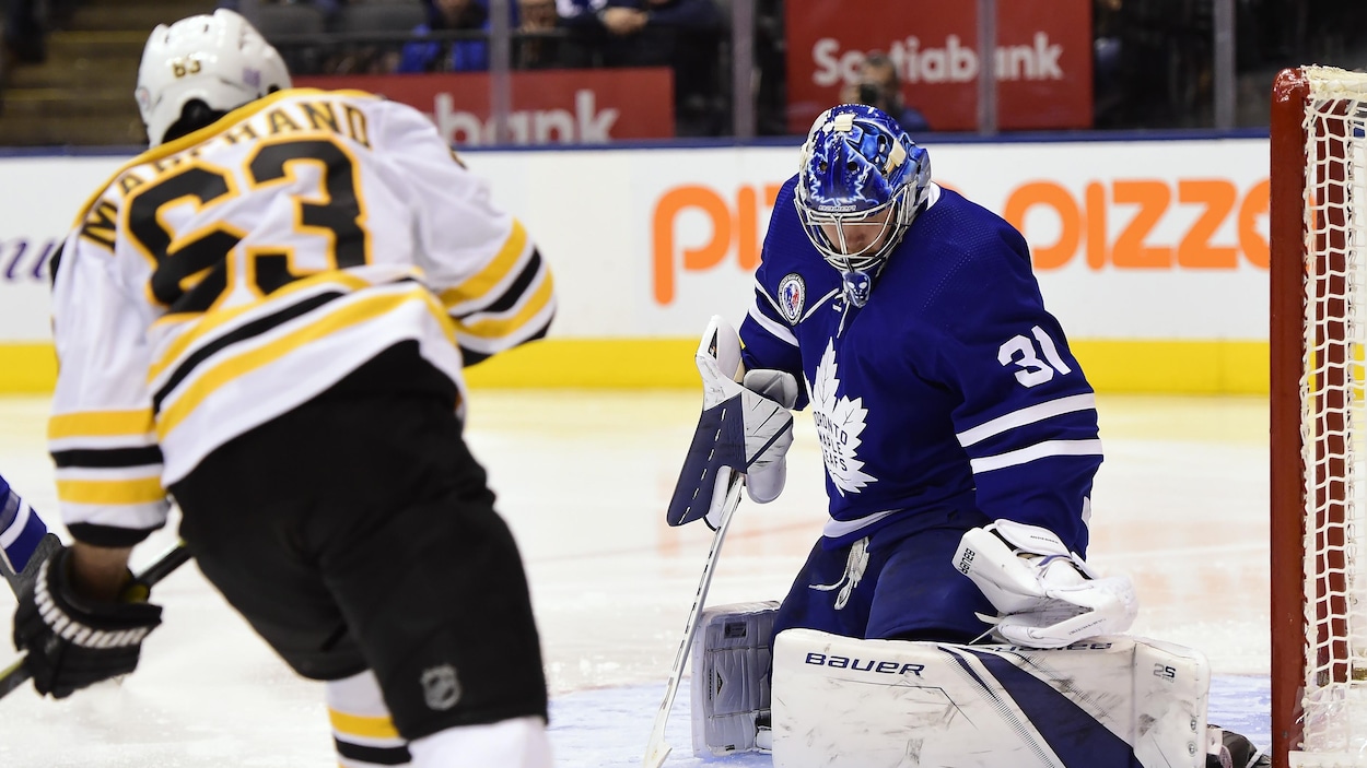 Brad Marchand et Frederik Andersen