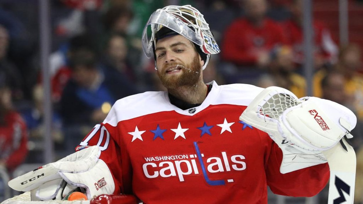 Le gardien Braden Holtby des Capitals de Washington. Le gardien Braden Holtby des Capitals de Washington.