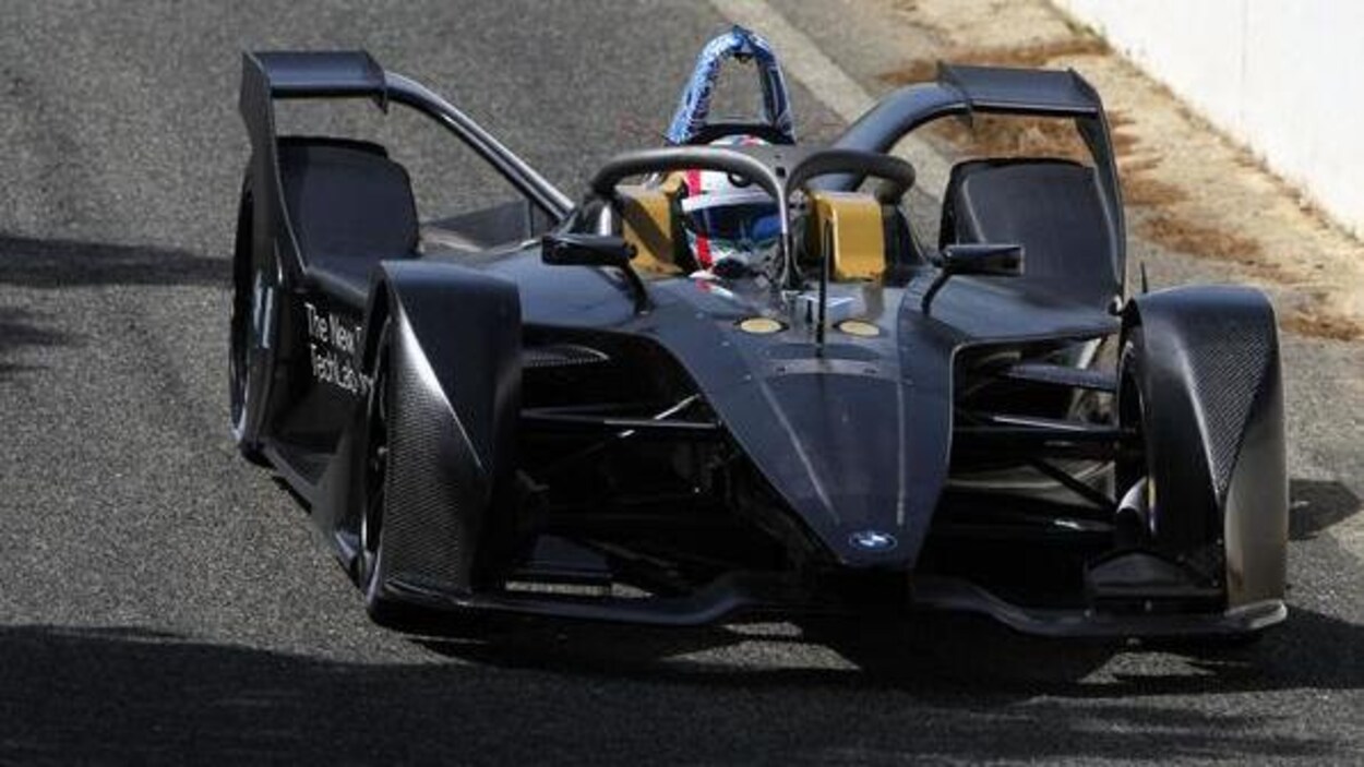 Bruno Spengler au volant de la formule E BMW iFE.18 Bruno Spengler au volant de la formule E BMW iFE.18