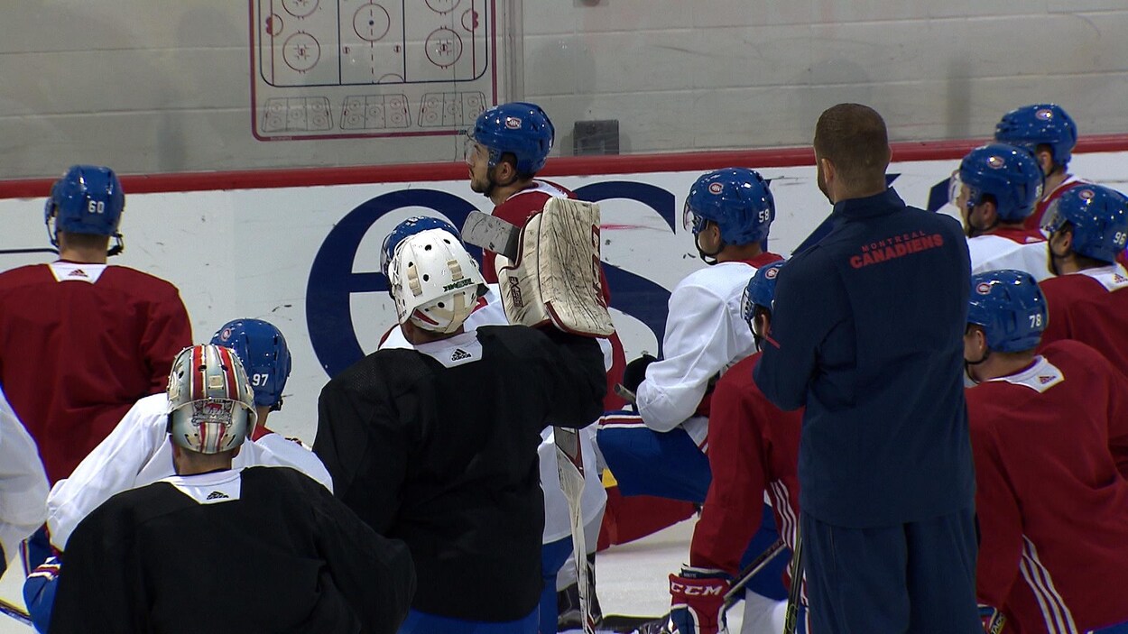 Quelques-uns des 16 joueurs présents au camp des recrues du Canadien de Montréal Quelques-uns des 16 joueurs présents au camp des recrues du Canadien de Montréal