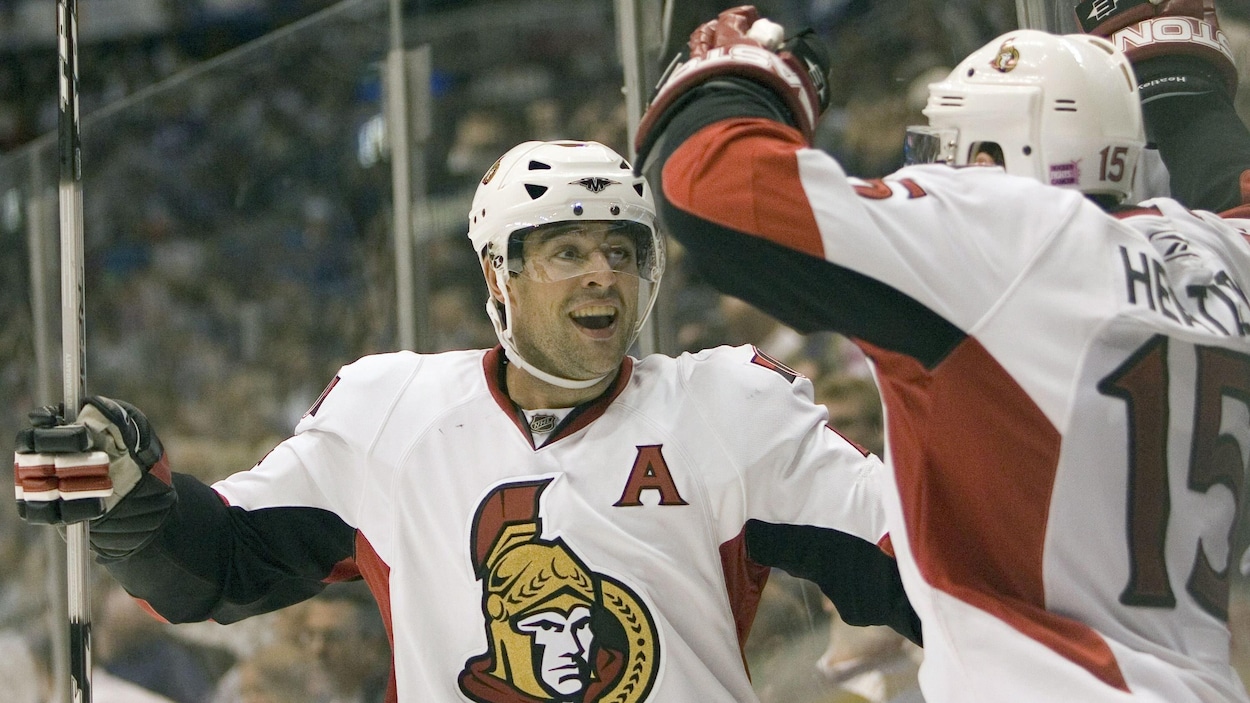 Chris Phillips et Dany Heatley Chris Phillips et Dany Heatley