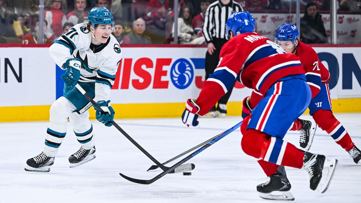 Macklin Celebrini et les Sharks s’imposent face au Canadien