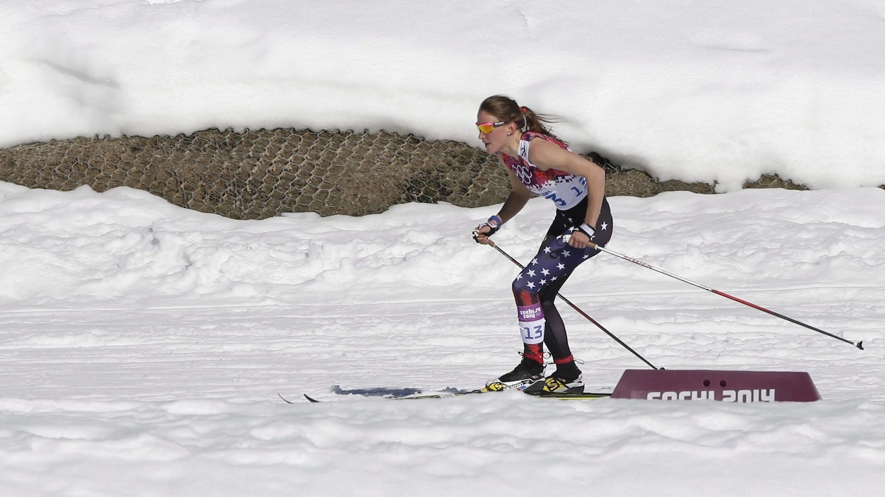 L'Américaine Sophie Caldwell au Jeux de Sotchi L'Américaine Sophie Caldwell au Jeux de Sotchi