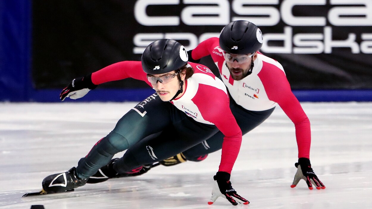 Samuel Girard (à gauche) et Charles Hamelin (à droite) Samuel Girard (à gauche) et Charles Hamelin (à droite)
