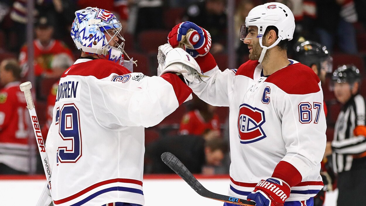 Charlie Lindgren et Max Pacioretty Charlie Lindgren et Max Pacioretty