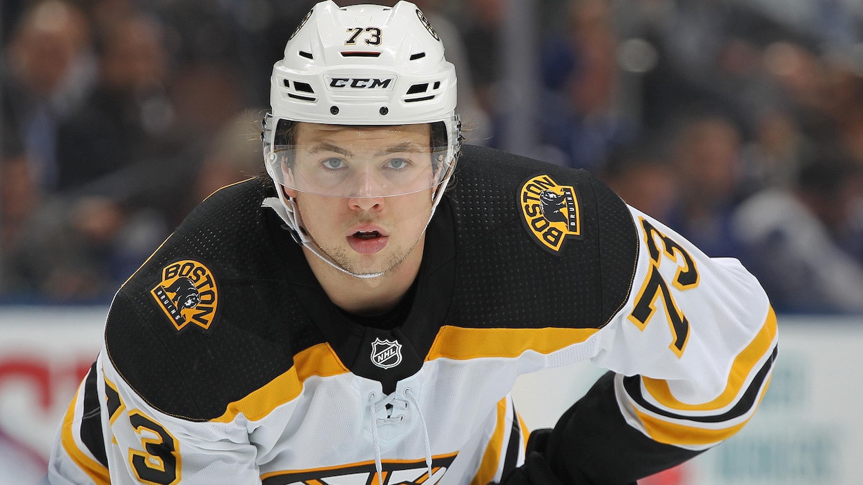 Gros plan de Charlie McAvoy