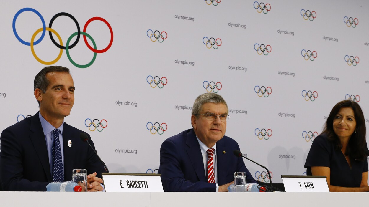 Le président du CIO Thomas Bach espère un accord avant la fin du mois d’août entre Paris et Los Angeles sur la répartition des Jeux olympiques de 2024 et 2028. Le président du CIO Thomas Bach espère un accord avant la fin du mois d’août entre Paris et Los Angeles sur la répartition des Jeux olympiques de 2024 et 2028.