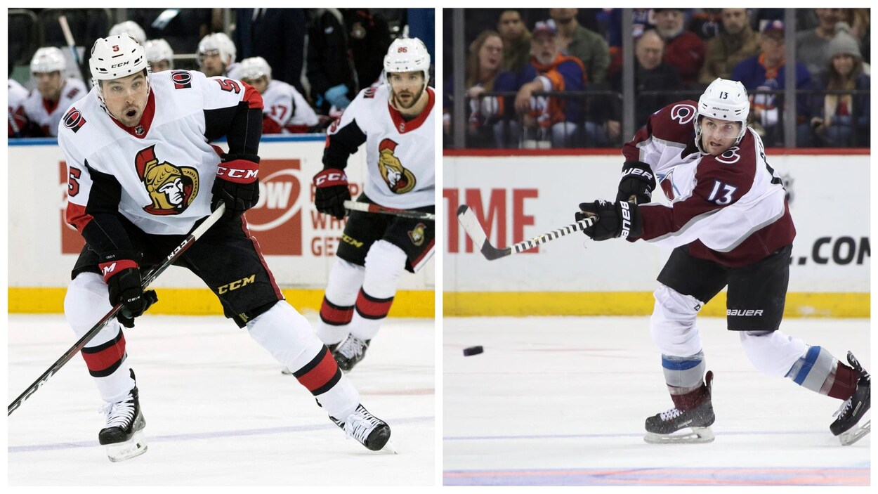 Montage de photos des deux joueurs en action.