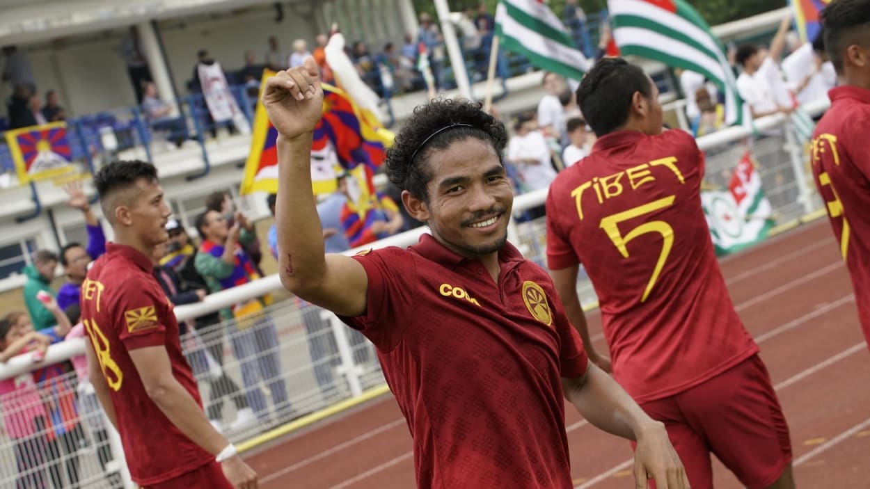 Des membres de l'équipe du Tibet à la Coupe du monde des peuples sans État Des membres de l'équipe du Tibet à la Coupe du monde des peuples sans État