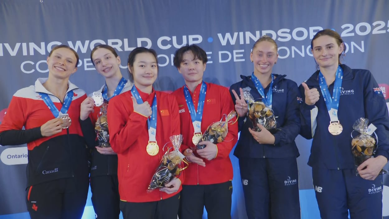 Amélie-Laura Jasmin et Sonya Palkhivala en argent au 3 m synchronisé à Windsor