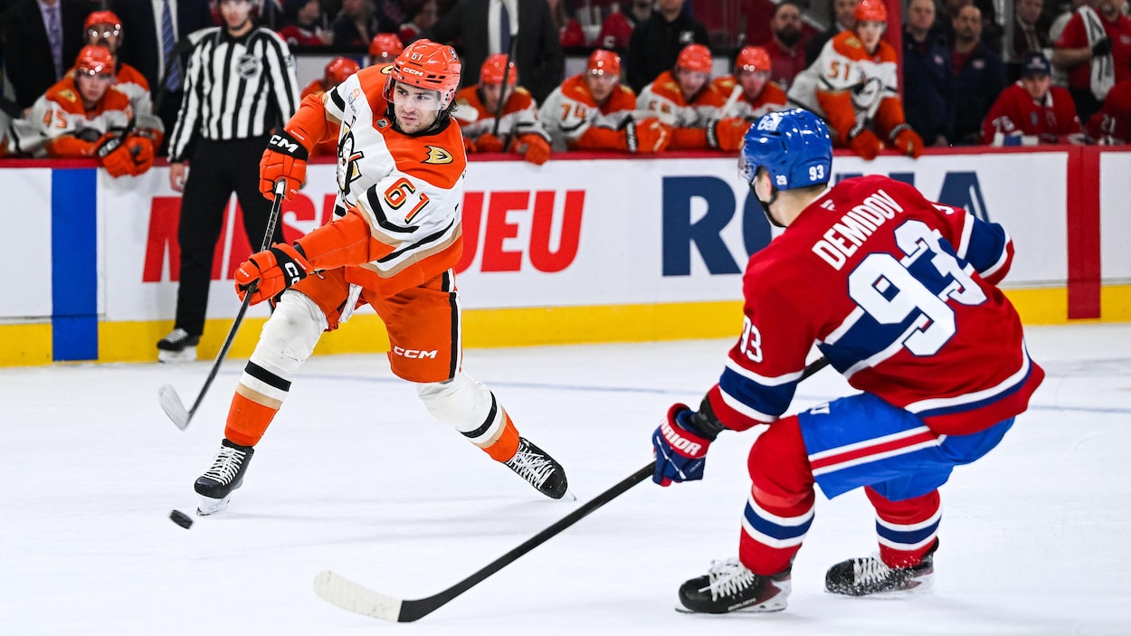 Cutter Gauthier donne la victoire aux Ducks face au Canadien