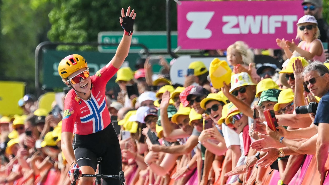 La Norvégienne Sigrid Haugset s’empare du maillot jaune à l’entrée du Tour en France