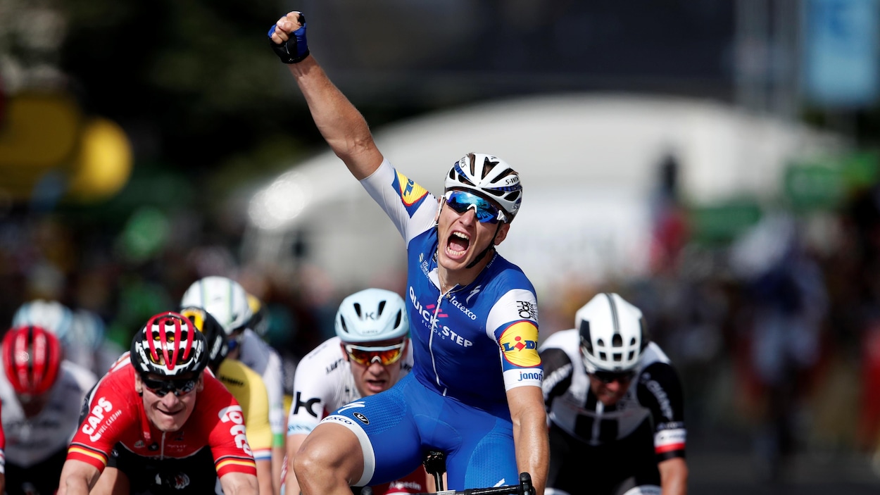 L’Allemand lors d'une de ses victoires au Tour de France en 2017