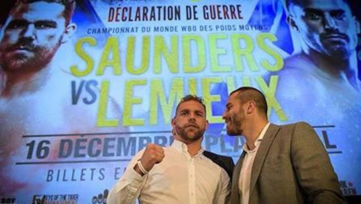 Billy Joe Saunders et David Lemieux Billy Joe Saunders et David Lemieux