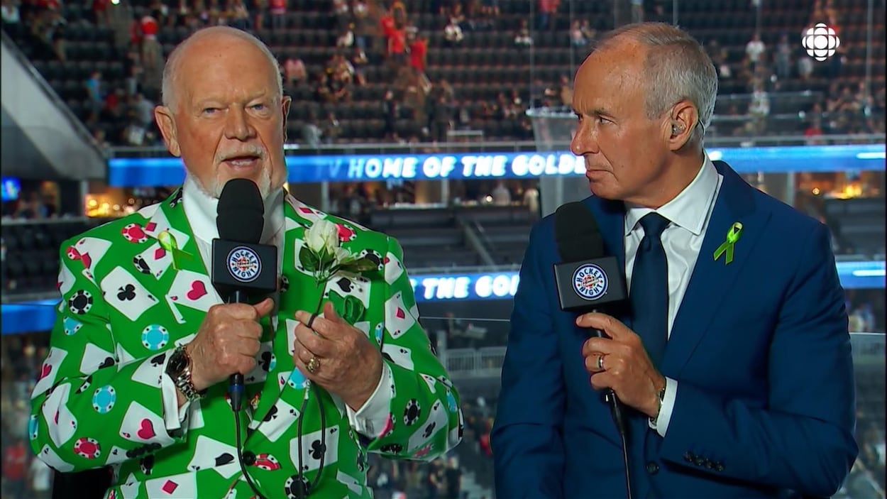 Don Cherry (à gauche) et Ron McLean