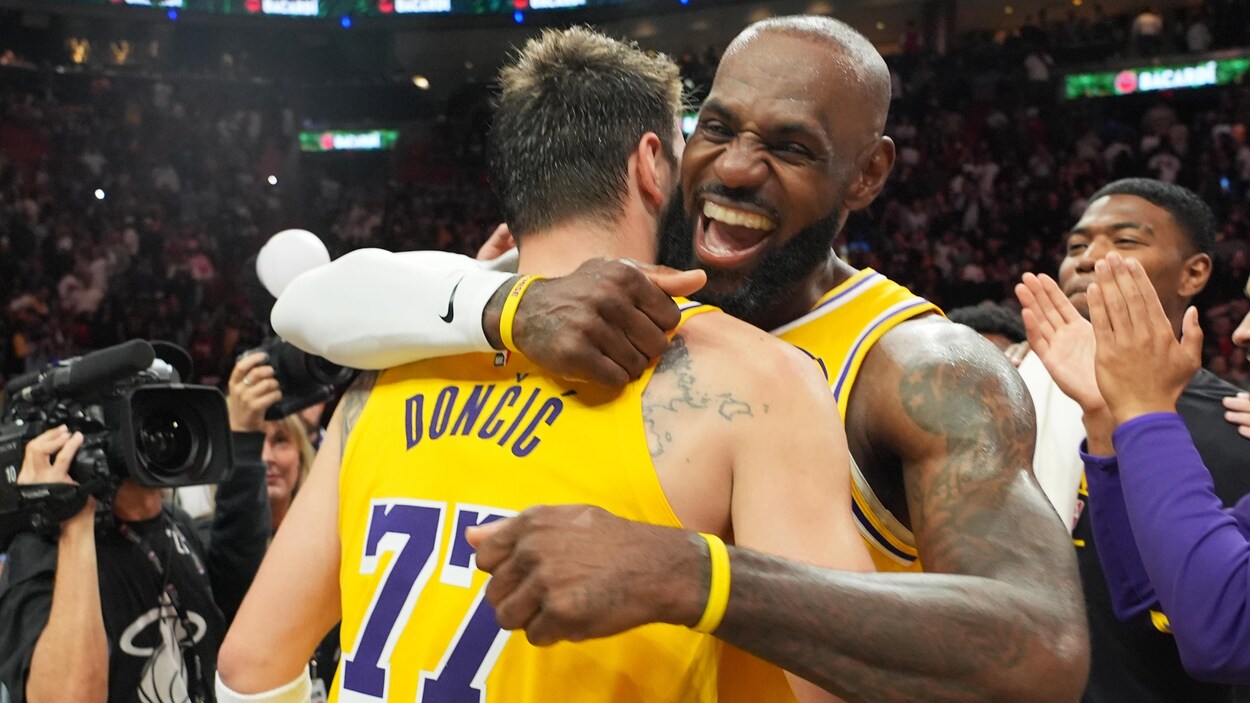 60 points pour Luka Doncic et un record égalé pour LeBron James